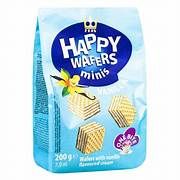 Happy Wafers Mini Vanilla 200g