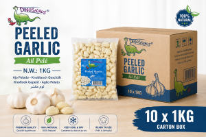 Ail Blanc Pelee 1kg X10 Carton