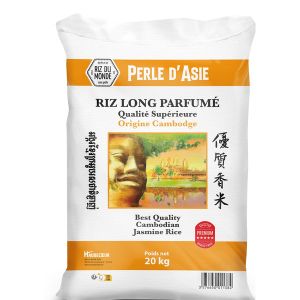 Riz Long Cambodge Perle Asie 20kg