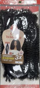 Springy Bohemian Twist 16x3 X-pression Color # 1b