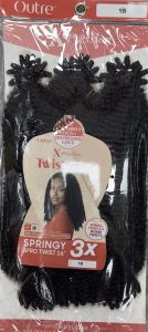 Springy Afro Twist 16x3 X-pression Color # 1b
