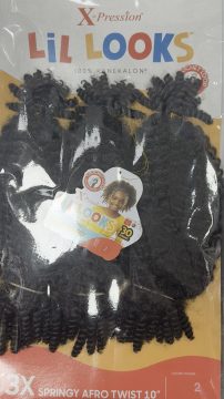 Lil Locks Springy Afro Twist 10x3 X-pression Color # 2