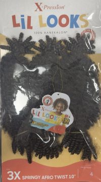 Lil Locks Springy Afro Twist 10x3 X-pression Color # 4