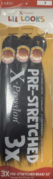 Lil Locks Pre - Stretched 32x3 X-pression Color # 1