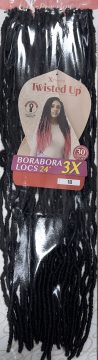 Borabora Locks 24x3 X-pression Color # 1b