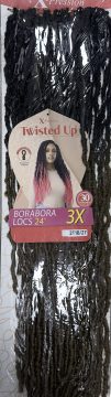 Borabora Locks 24x3 X-pression Color # 2t1b/27