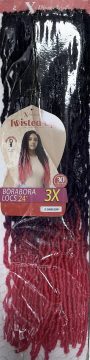 Borabora Locks 24x3 X-pression Color # 3t Ombre Berry