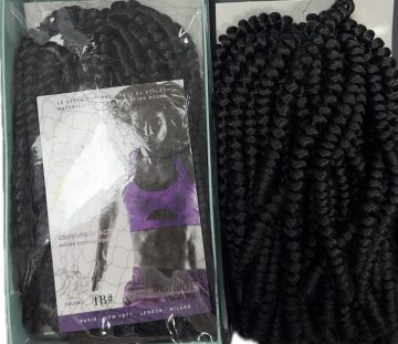 Spring Curly 8" Color # 1b