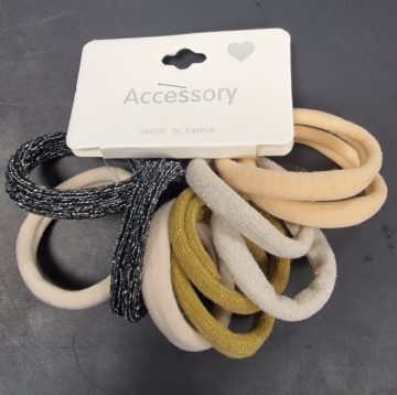 Accessory Chouchous Moyenne 10pcs # Multicolor Avec Paillettes