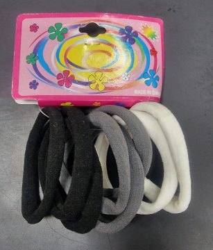Chouchous Moyenne 8pcs # Grey, Noir Et Blanc