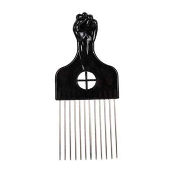 Th Peigne Afro En Metal Avec Petite Dents # Noir
