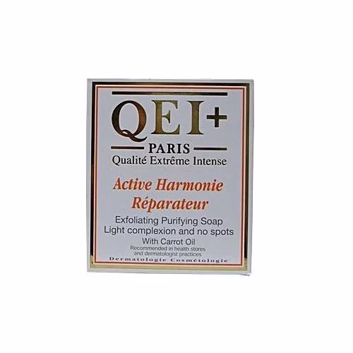 Qei + exfoliating purifing soap with carrot oil
