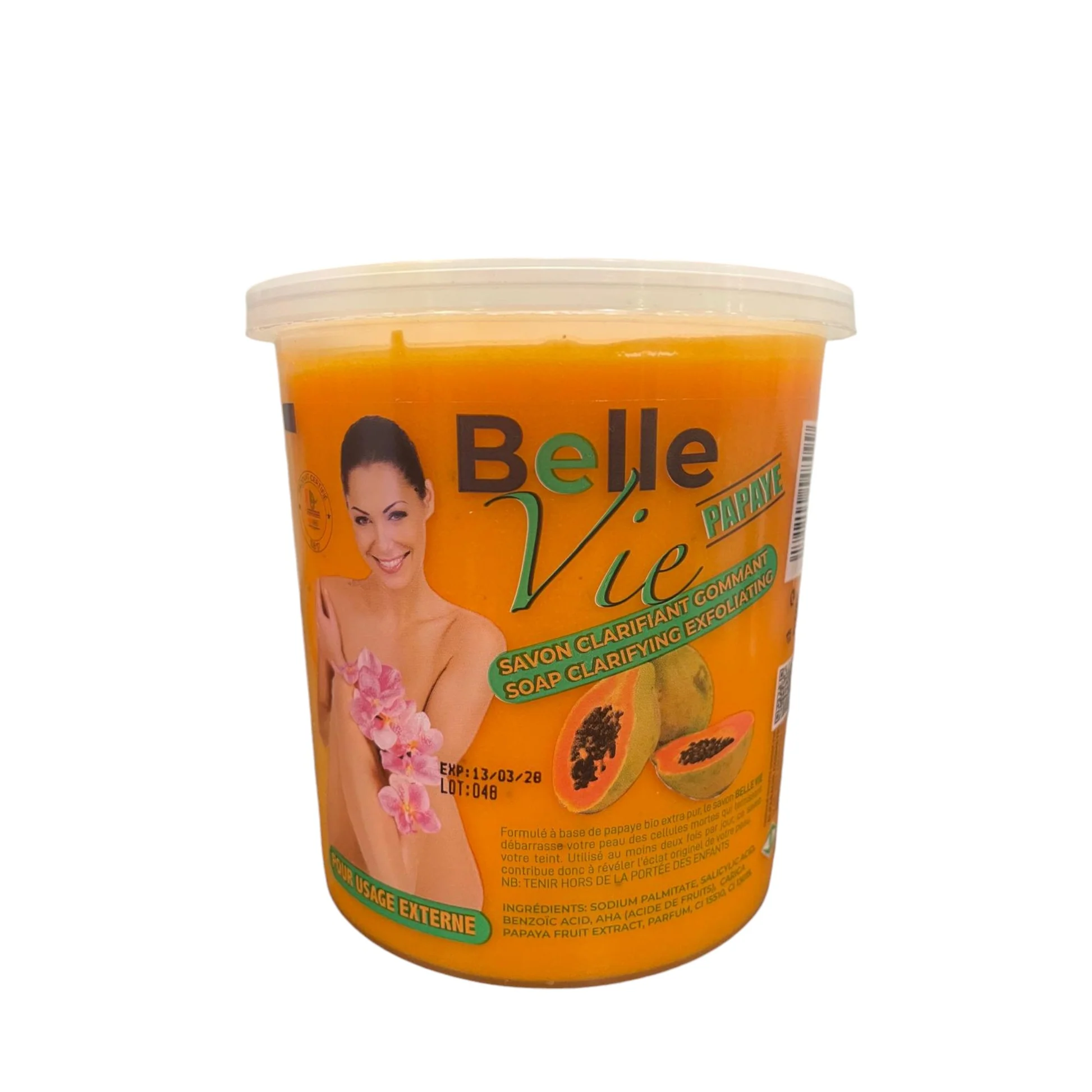 Belle vie papaye savon 670g
