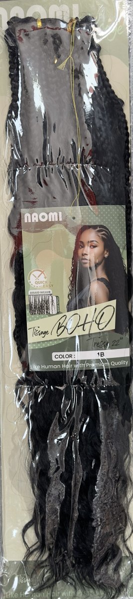 Naomi Tissage Boho Tresse 22" Color # 1b