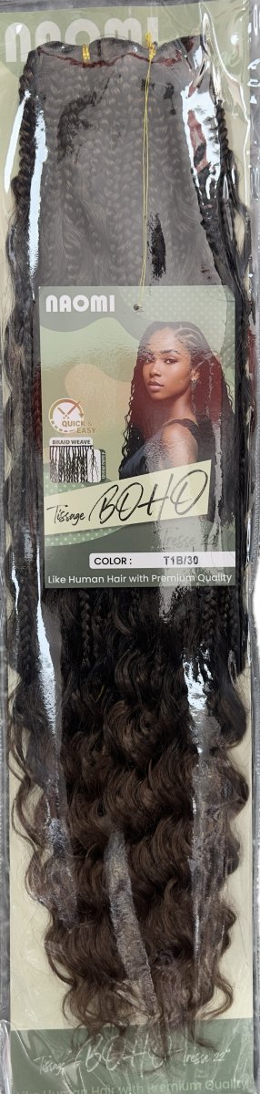 Naomi Tissage Boho Tresse 22" Color # T1b/30