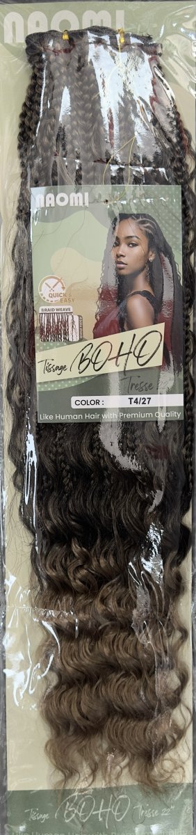 Naomi Tissage Boho Tresse 22" Color # T4/27
