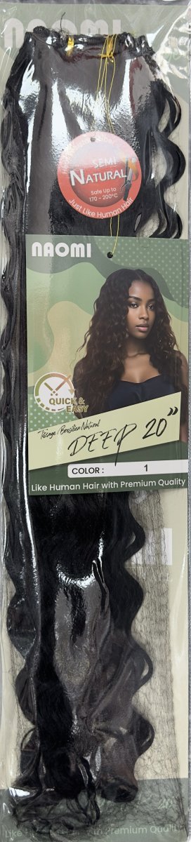 Naomi Tissage Bresilen Natural Deep 20" Color # 1