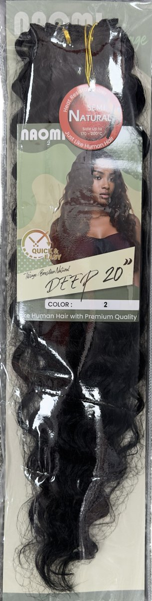 Naomi Tissage Bresilen Natural Deep 20" Color # 2