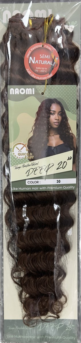 Naomi Tissage Bresilen Natural Deep 20" Color # 30