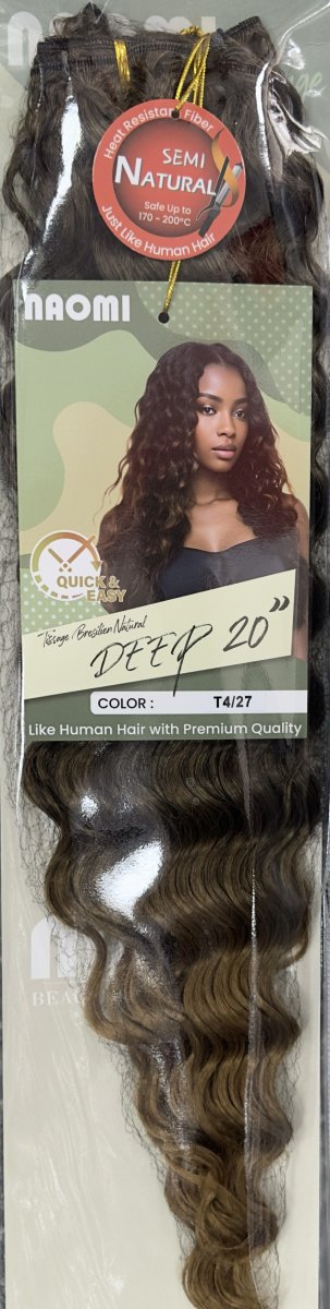 Naomi Tissage Bresilen Natural Deep 20" Color # T4/27