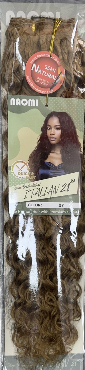 Naomi Tissage Bresilen Natural Italian 21" Color # 27