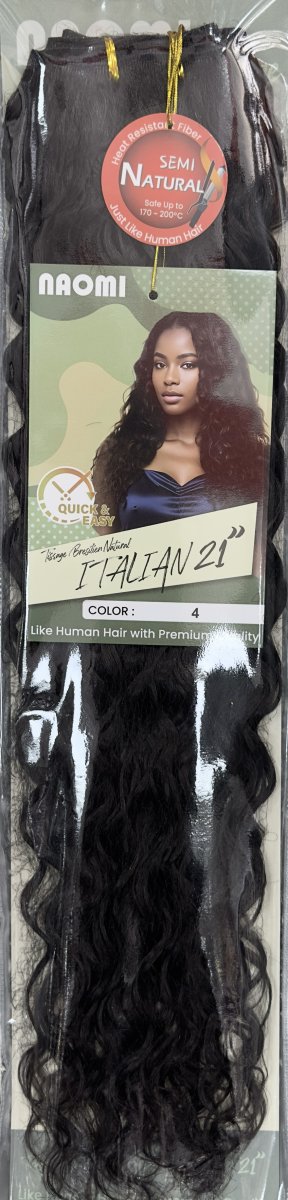 Naomi Tissage Bresilen Natural Italian 21" Color # 4