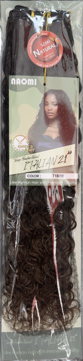Naomi Tissage Bresilen Natural Italian 21" Color # T1b/30