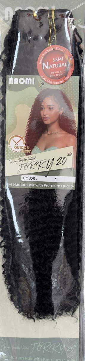 Naomi Tissage Bresilen Natural Jerry 20" Color # 1