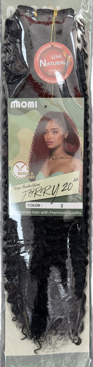 Naomi Tissage Bresilen Natural Jerry 20" Color # 2