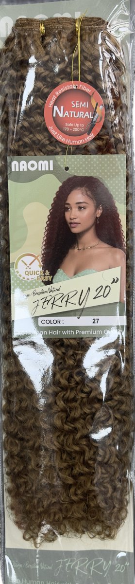 Naomi Tissage Bresilen Natural Jerry 20" Color # 27