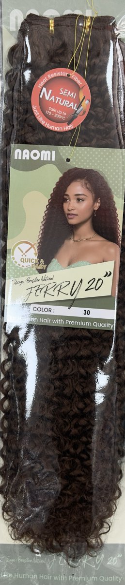 Naomi Tissage Bresilen Natural Jerry 20" Color # 30
