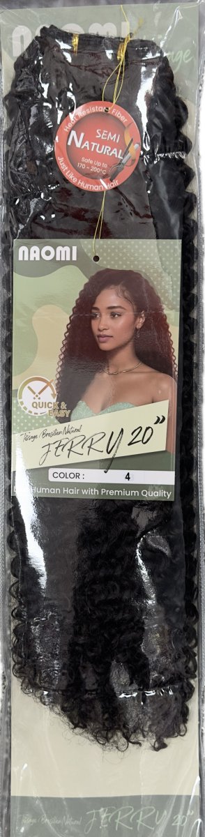 Naomi Tissage Bresilen Natural Jerry 20" Color # 4