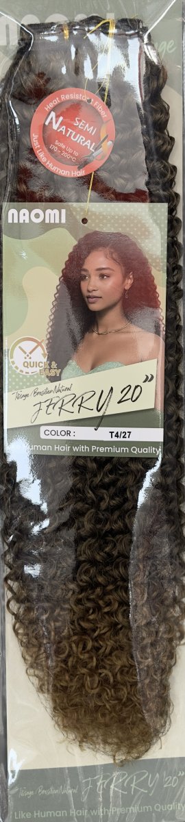 Naomi Tissage Bresilen Natural Jerry 20" Color # T4/27