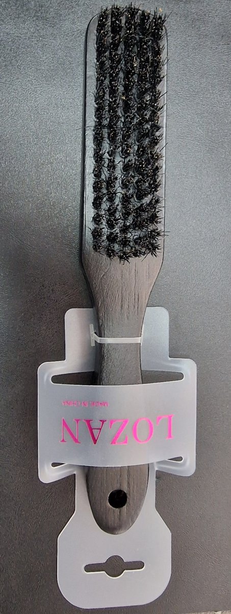 Lozan Brosse En Bois Mi-dur Avec Long Manche # Noir