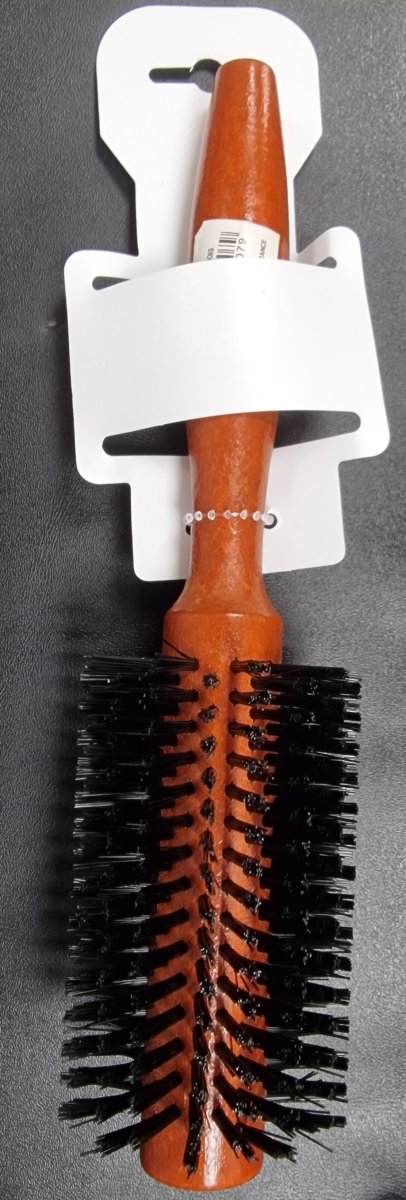 Brosse Ronde Coiffante A Poils Durs # Marron Foncee