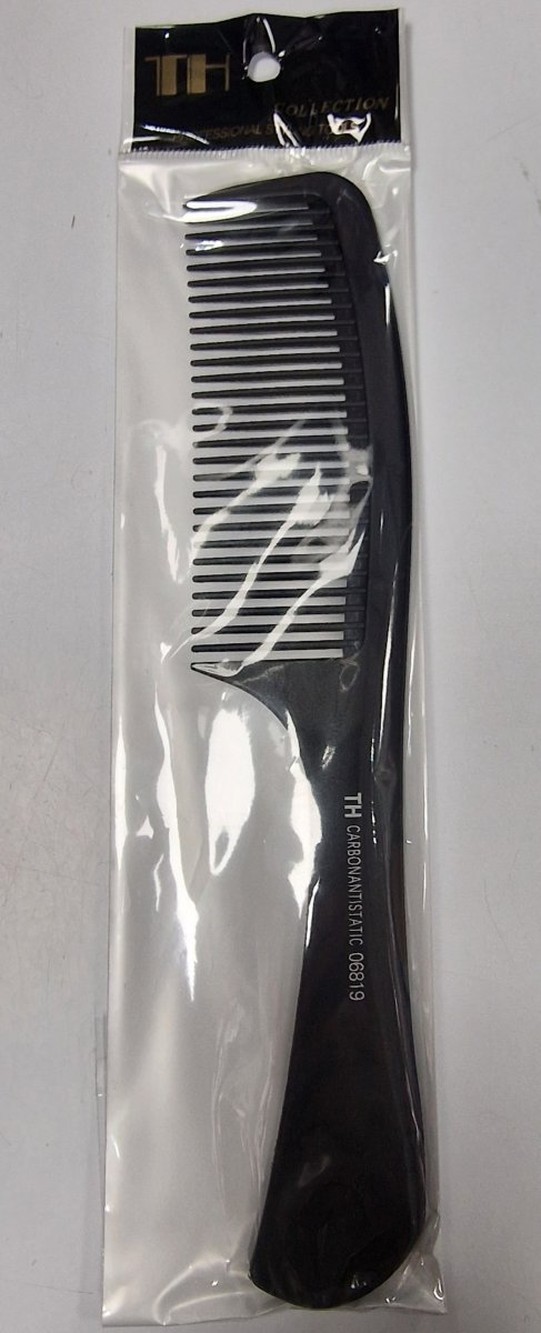 Th Peigne En Plastique Avec Moyenne Dents # 06819 # Noir